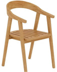 HiTeak La Costa Teak Barrel Back Outdoor Dining Armchair