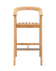 HiTeak La Costa Teak Patio Barrel Back Bar Armchair