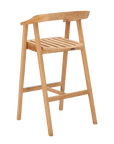 HiTeak La Costa Teak Patio Barrel Back Bar Armchair