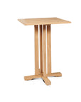 HiTeak La Costa Teak Patio Square Bar Dining Set 3PC
