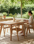 HiTeak La Costa Teak Patio Wide-Plank Dining Table