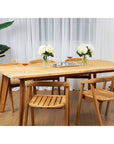 HiTeak La Costa Teak Patio Wide-Plank Dining Table
