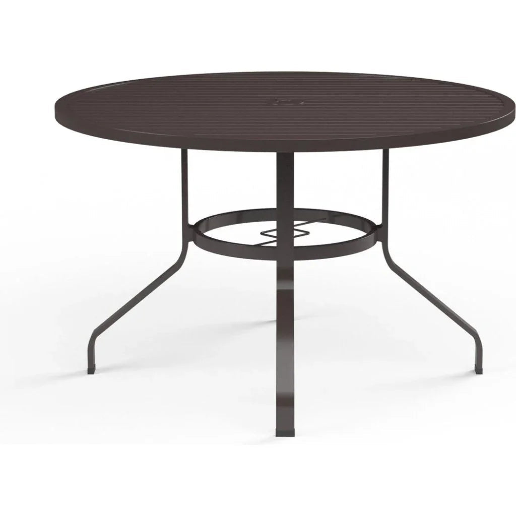 Sunset West La Jolla Aluminum Round Outdoor Dining Table