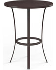 La Jolla Aluminum Round Outdoor Pub Table-Outdoor Counter Tables-Sunset West-LOOMLAN