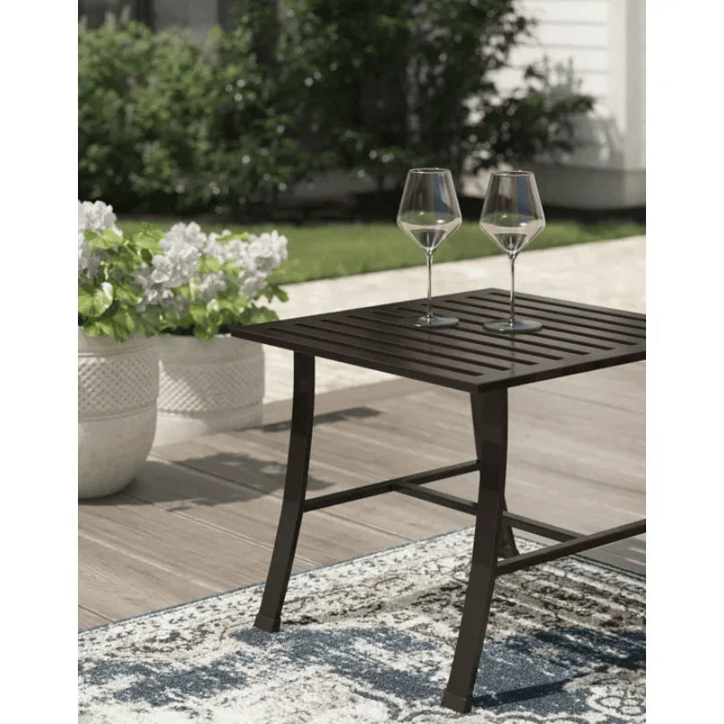 Sunset West La Jolla Aluminum Square Outdoor End Table
