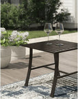 Sunset West La Jolla Aluminum Square Outdoor End Table