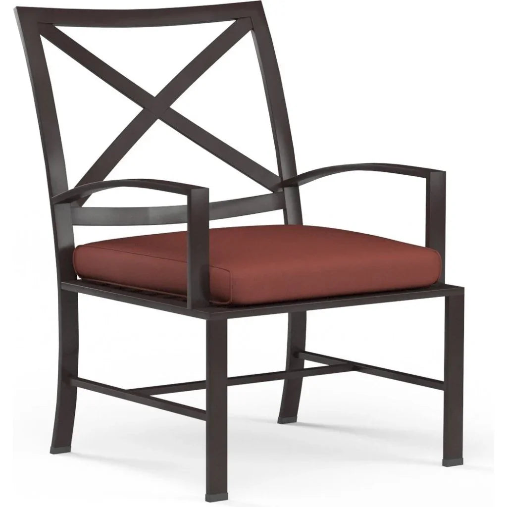 Sunset West La Jolla Sunbrella Outdoor Dining Chair 2PC