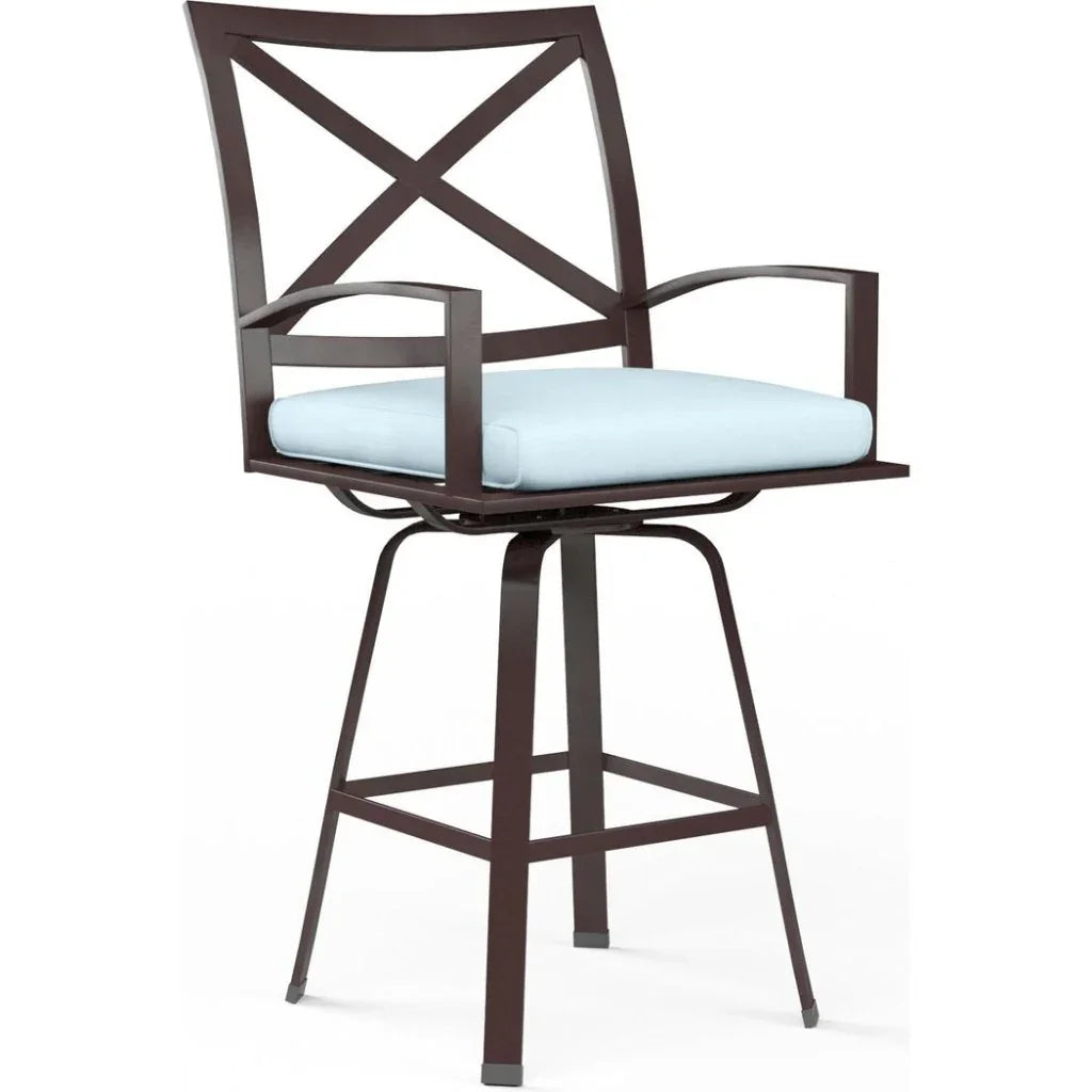 Sunset West La Jolla Sunbrella Swivel Outdoor Barstool