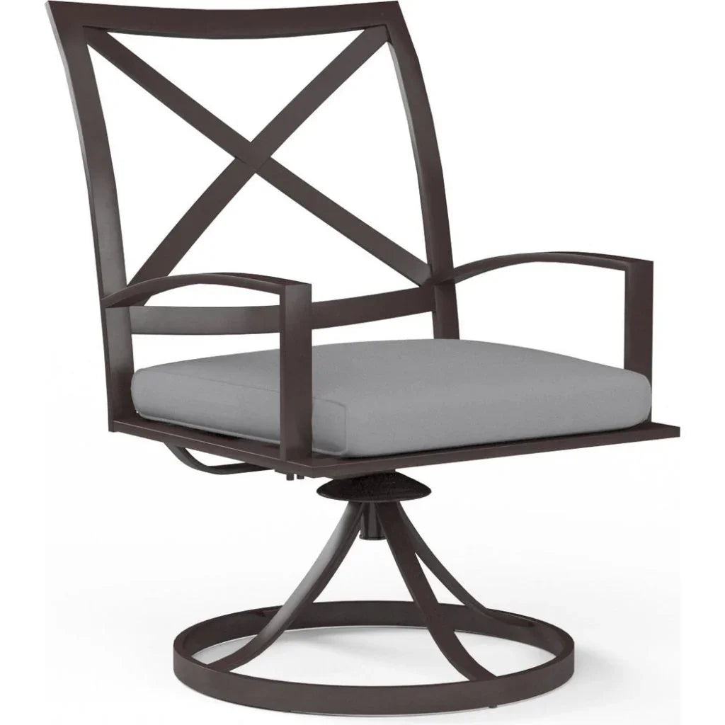 Sunset West La Jolla Swivel Outdoor Dining Chair 2PC