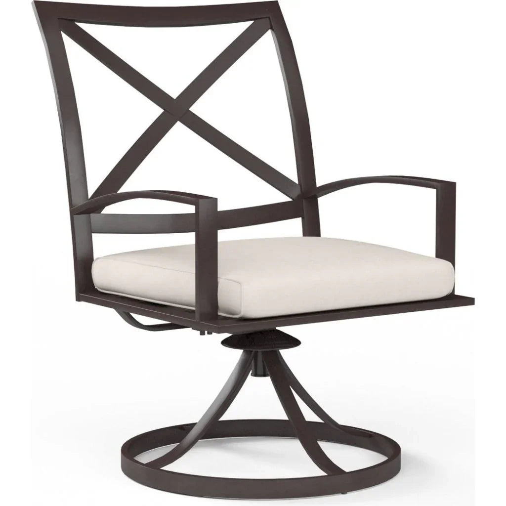 Sunset West La Jolla Swivel Outdoor Dining Chair 2PC