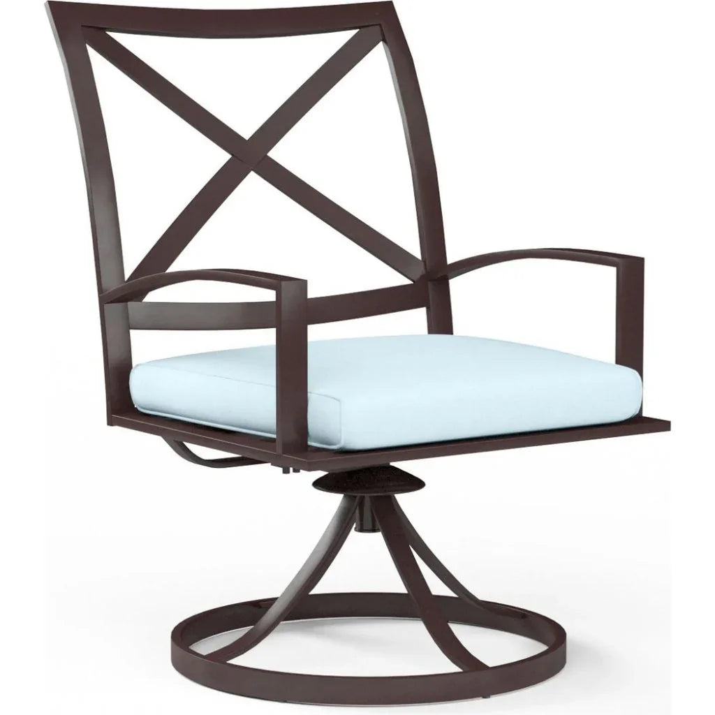Sunset West La Jolla Swivel Outdoor Dining Chair 2PC