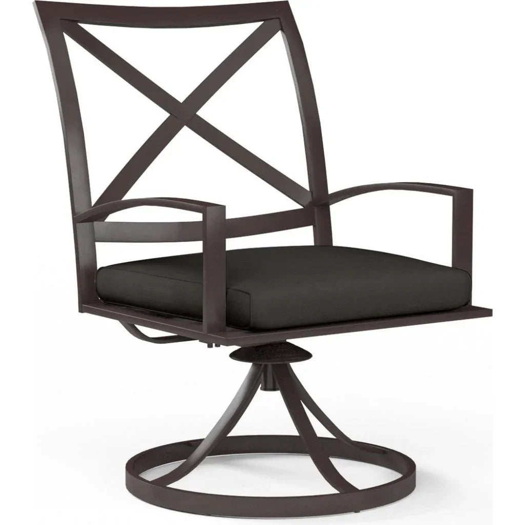 Sunset West La Jolla Swivel Outdoor Dining Chair 2PC