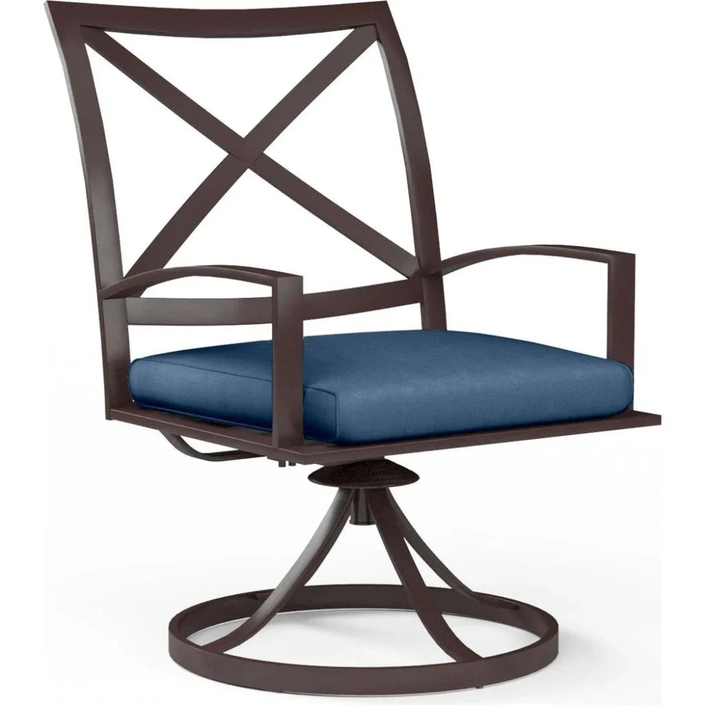 Sunset West La Jolla Swivel Outdoor Dining Chair 2PC