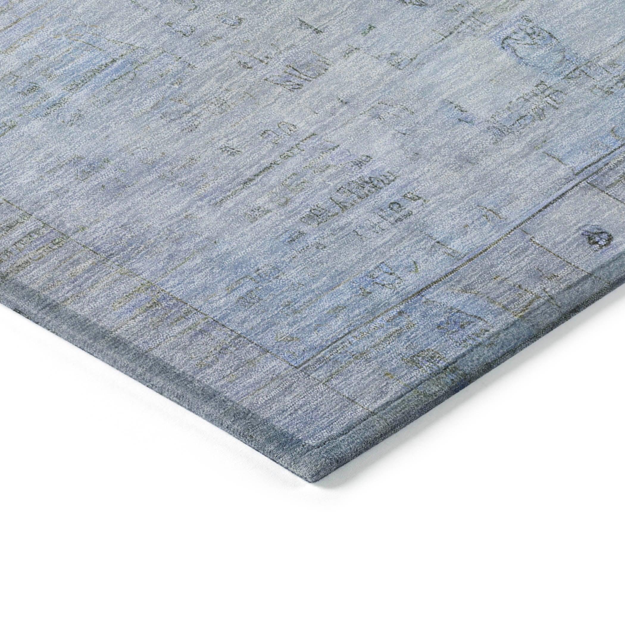 Addison Rugs Laeanor Blue Washable Indoor-Outdoor Rug