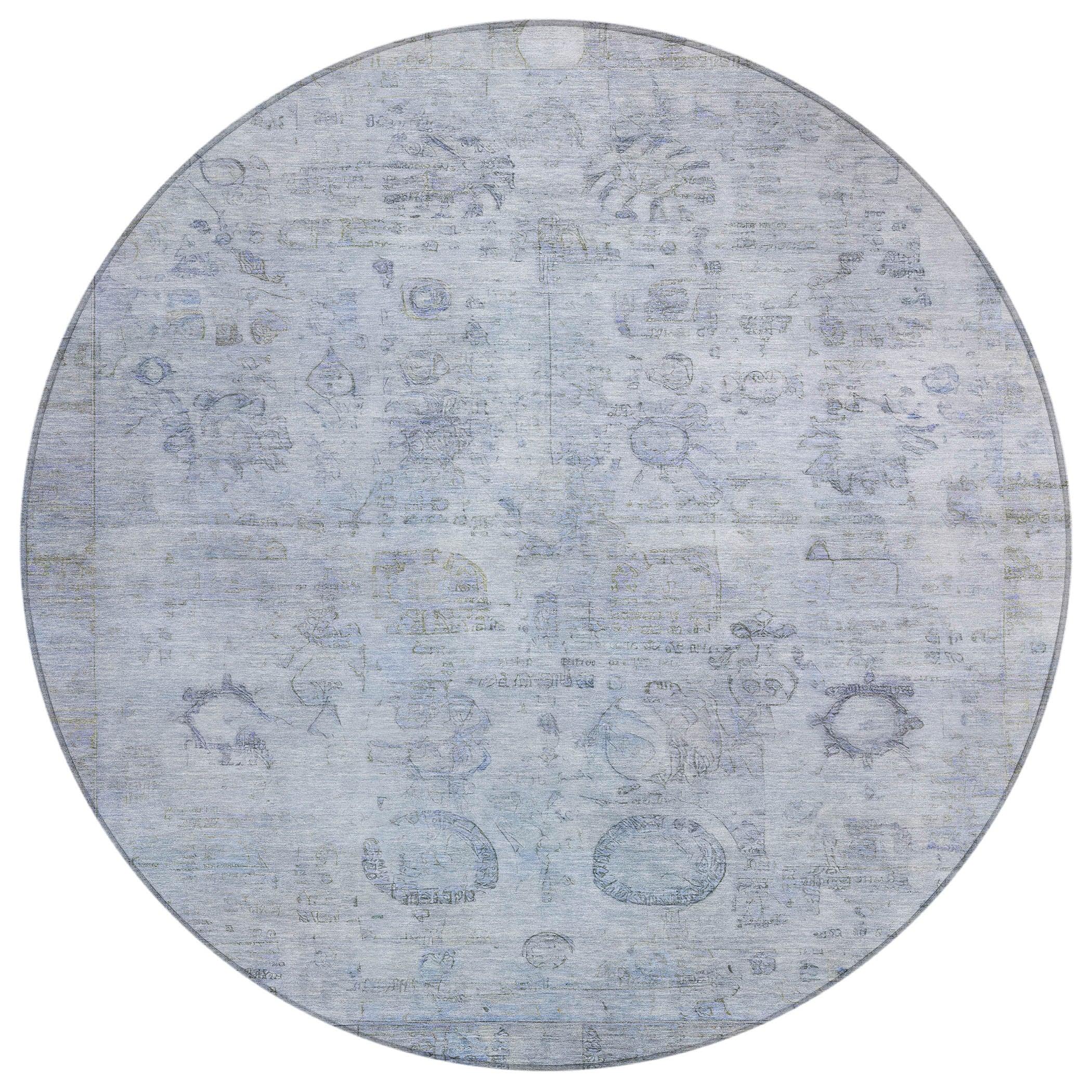 Addison Rugs Laeanor Blue Washable Indoor-Outdoor Rug