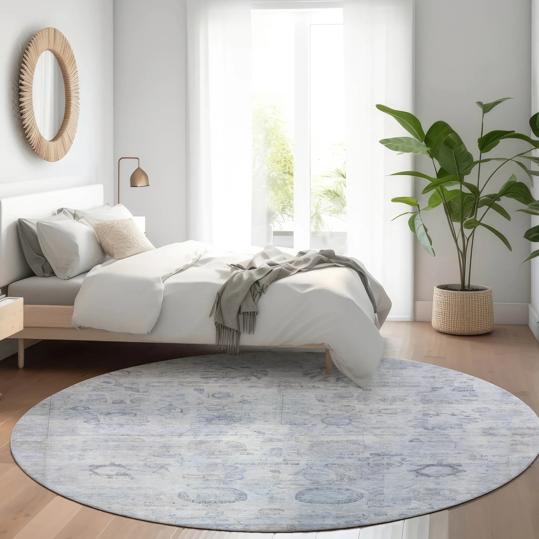 Addison Rugs Laeanor Blue Washable Indoor-Outdoor Rug