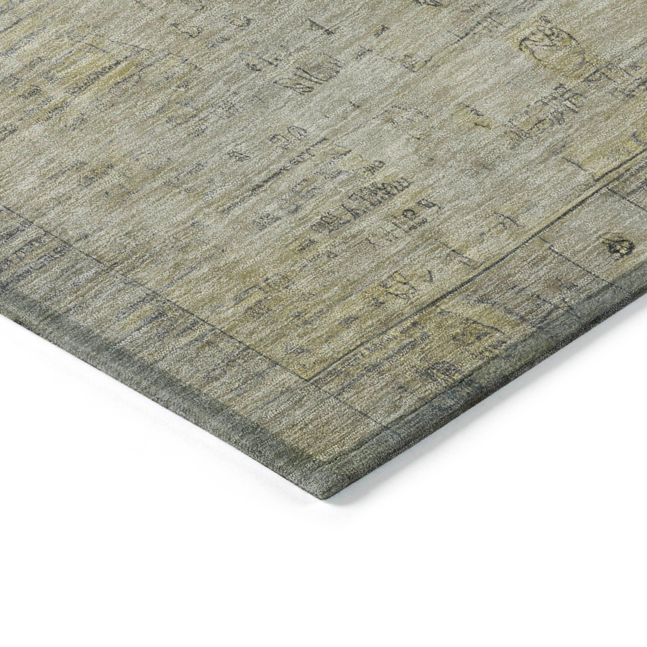 Addison Rugs Laeanor Brown Washable Indoor-Outdoor Rug