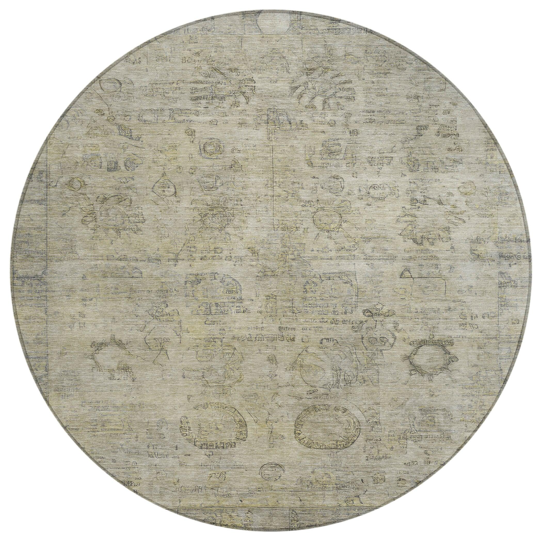 Addison Rugs Laeanor Brown Washable Indoor-Outdoor Rug