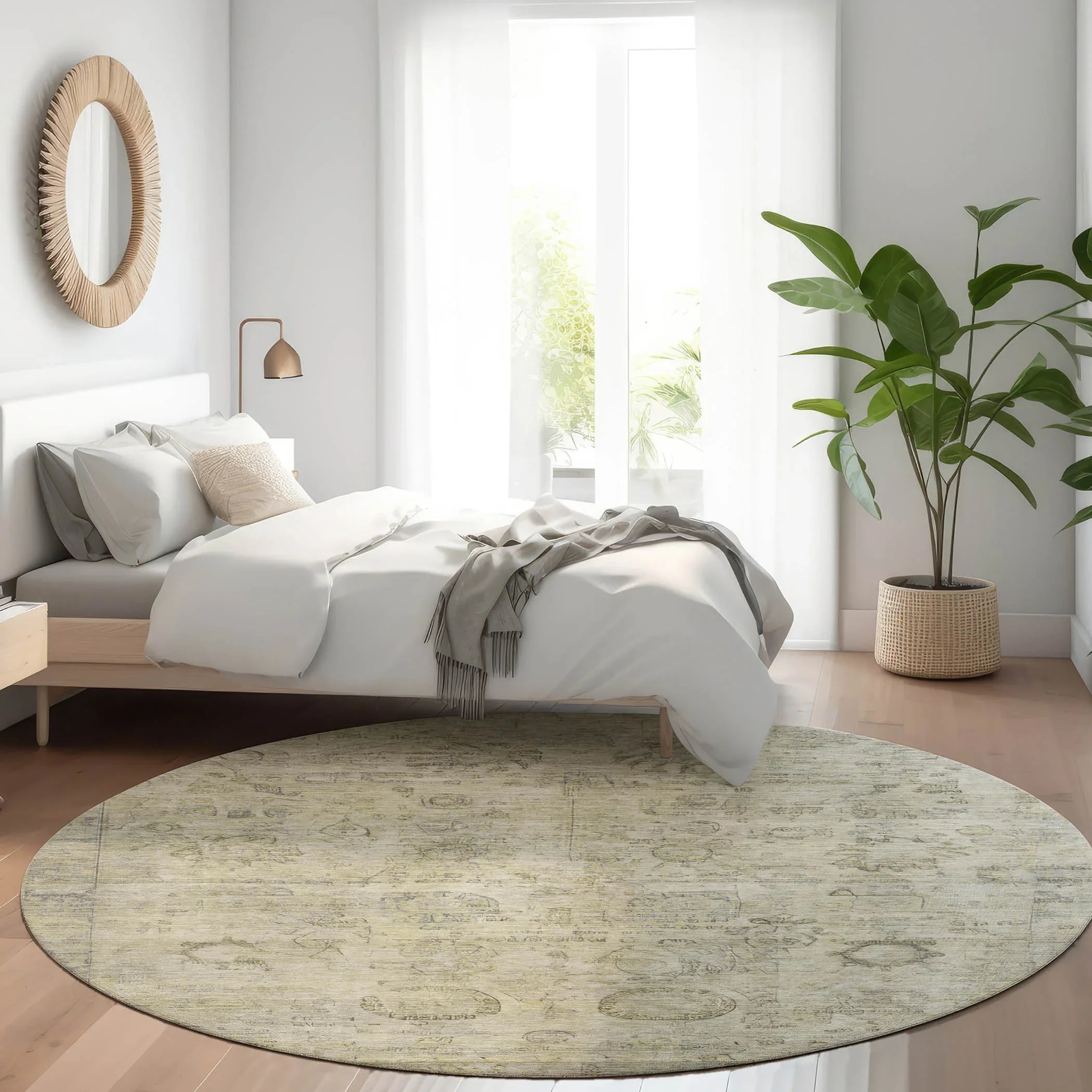 Addison Rugs Laeanor Brown Washable Indoor-Outdoor Rug
