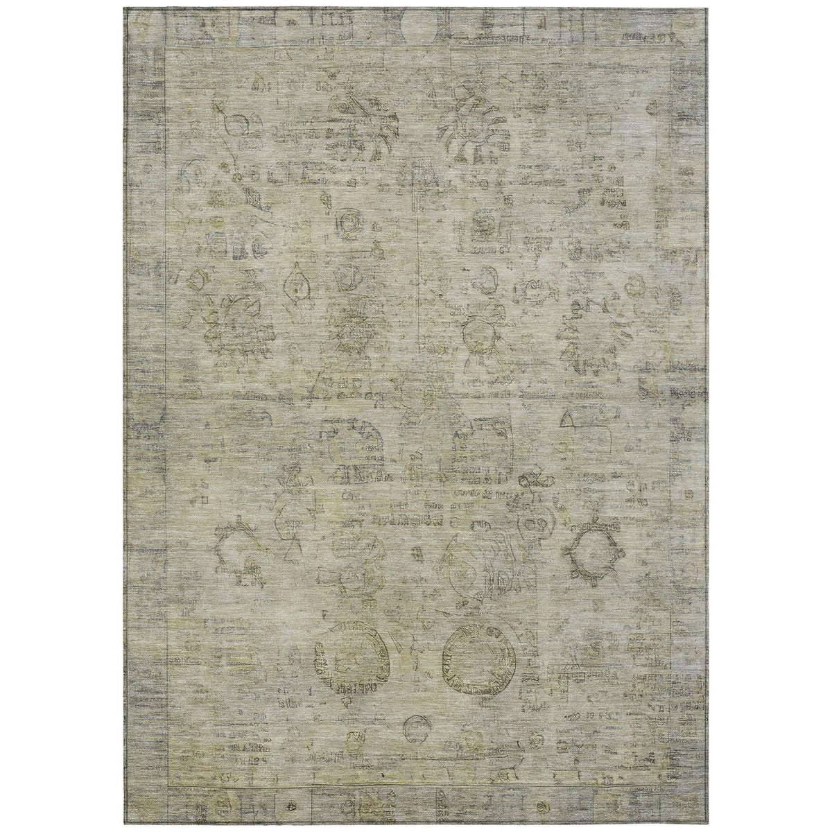 Addison Rugs Laeanor Brown Washable Indoor-Outdoor Rug