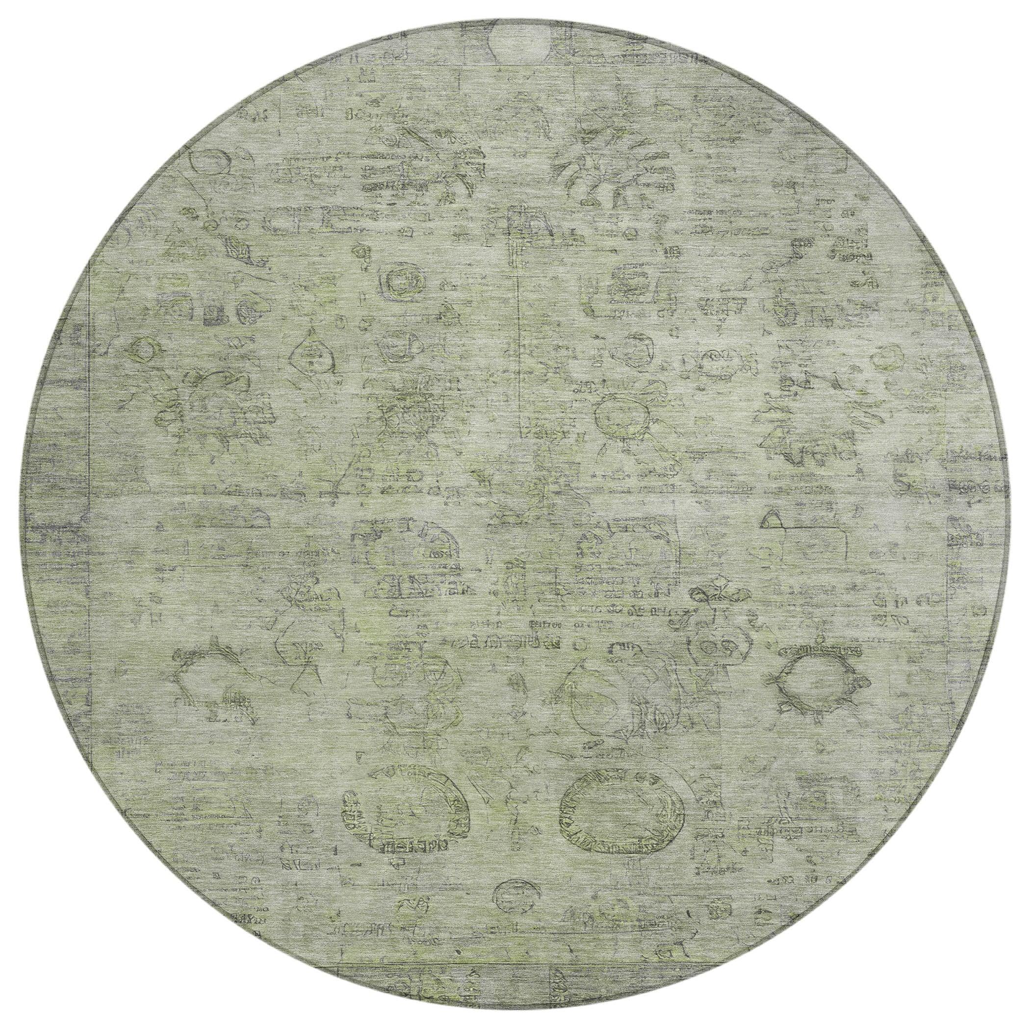 Addison Rugs Laeanor Green Washable Indoor-Outdoor Rug