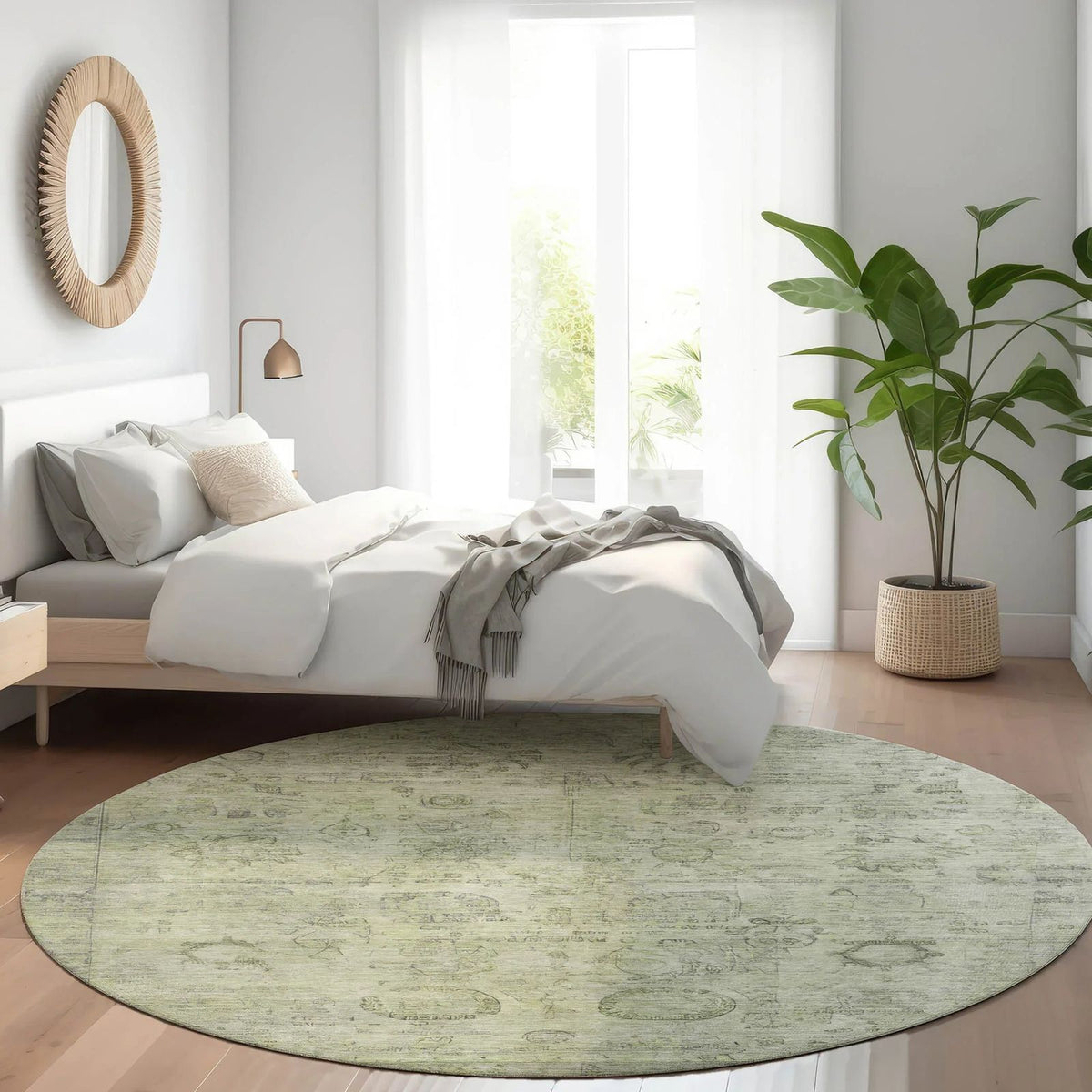 Addison Rugs Laeanor Green Washable Indoor-Outdoor Rug