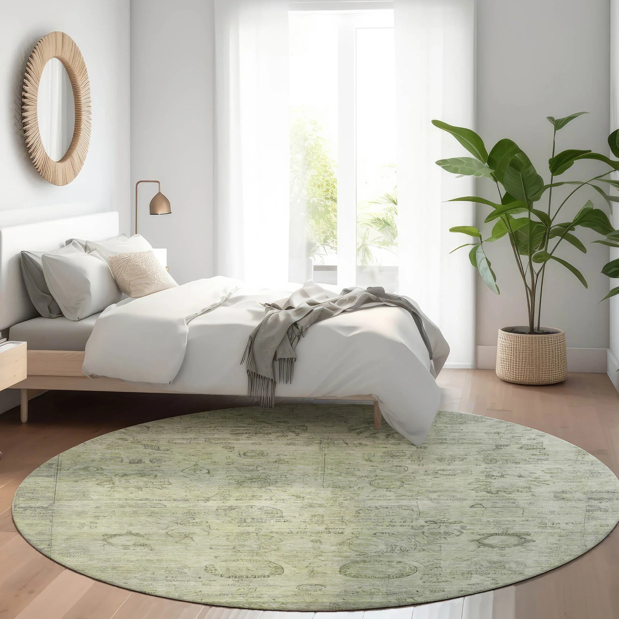 Addison Rugs Laeanor Green Washable Indoor-Outdoor Rug
