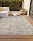 Addison Rugs Laeanor Ivory Washable Indoor-Outdoor Rug