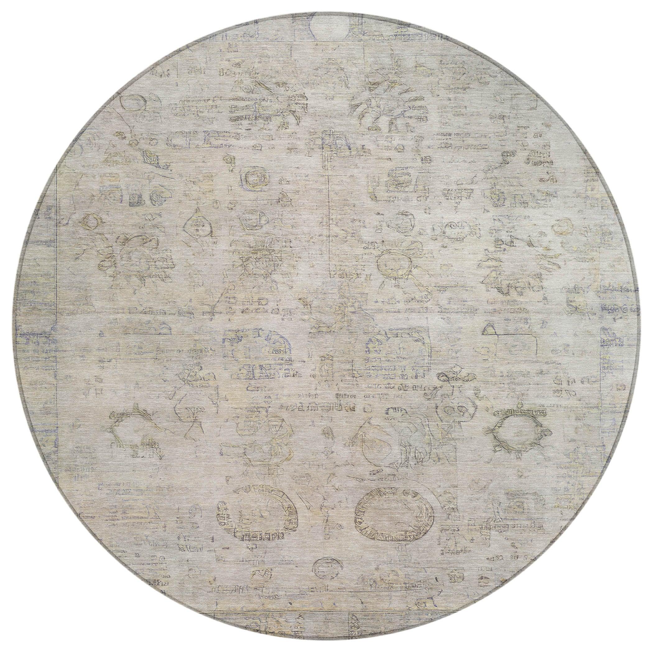 Addison Rugs Laeanor Ivory Washable Indoor-Outdoor Rug