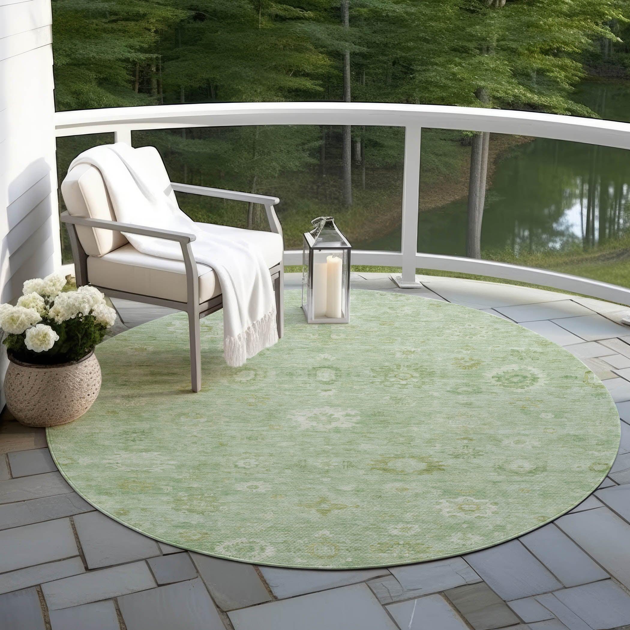 Addison Rugs Laeara Aloe Washable Indoor-Outdoor Rug