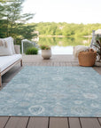 Addison Rugs Laeara Blue Washable Indoor-Outdoor Rug