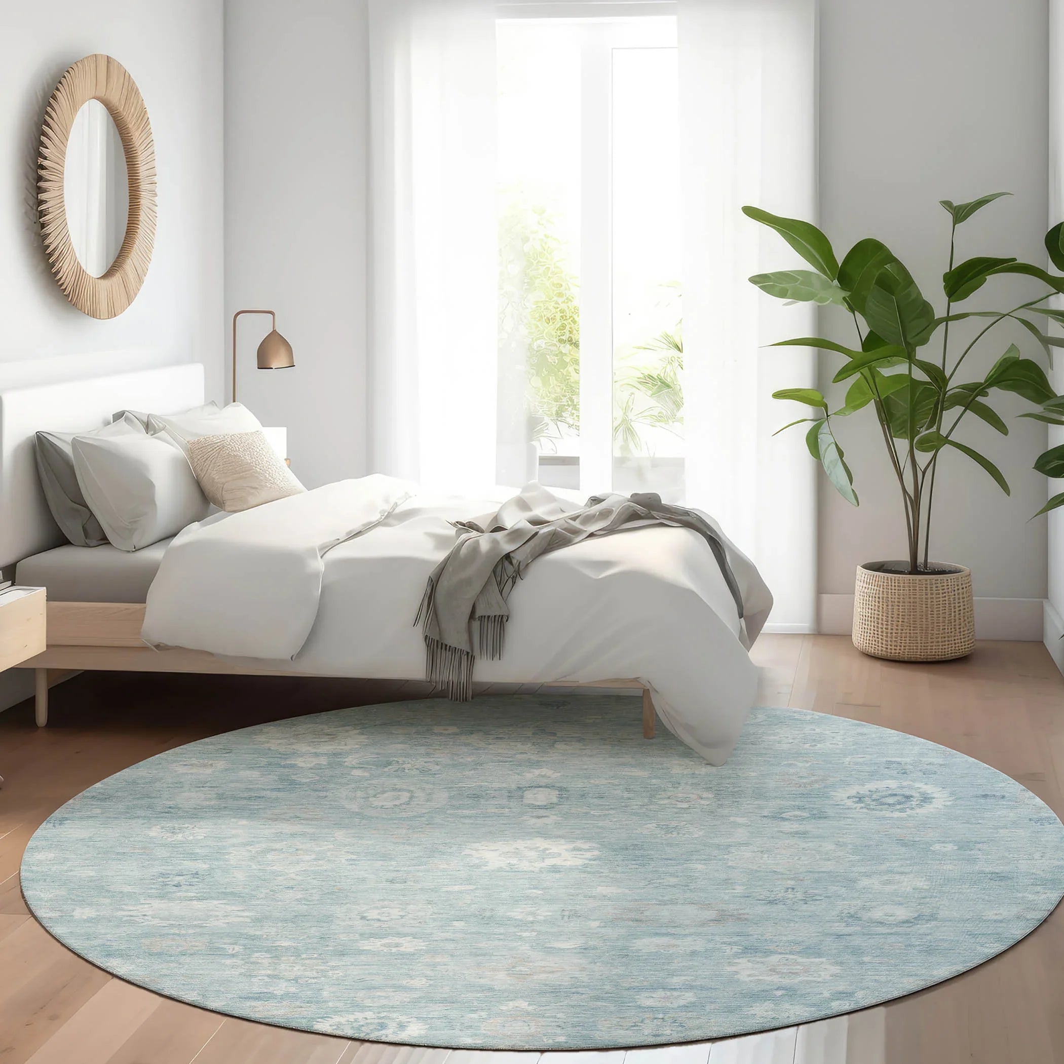 Addison Rugs Laeara Blue Washable Indoor-Outdoor Rug