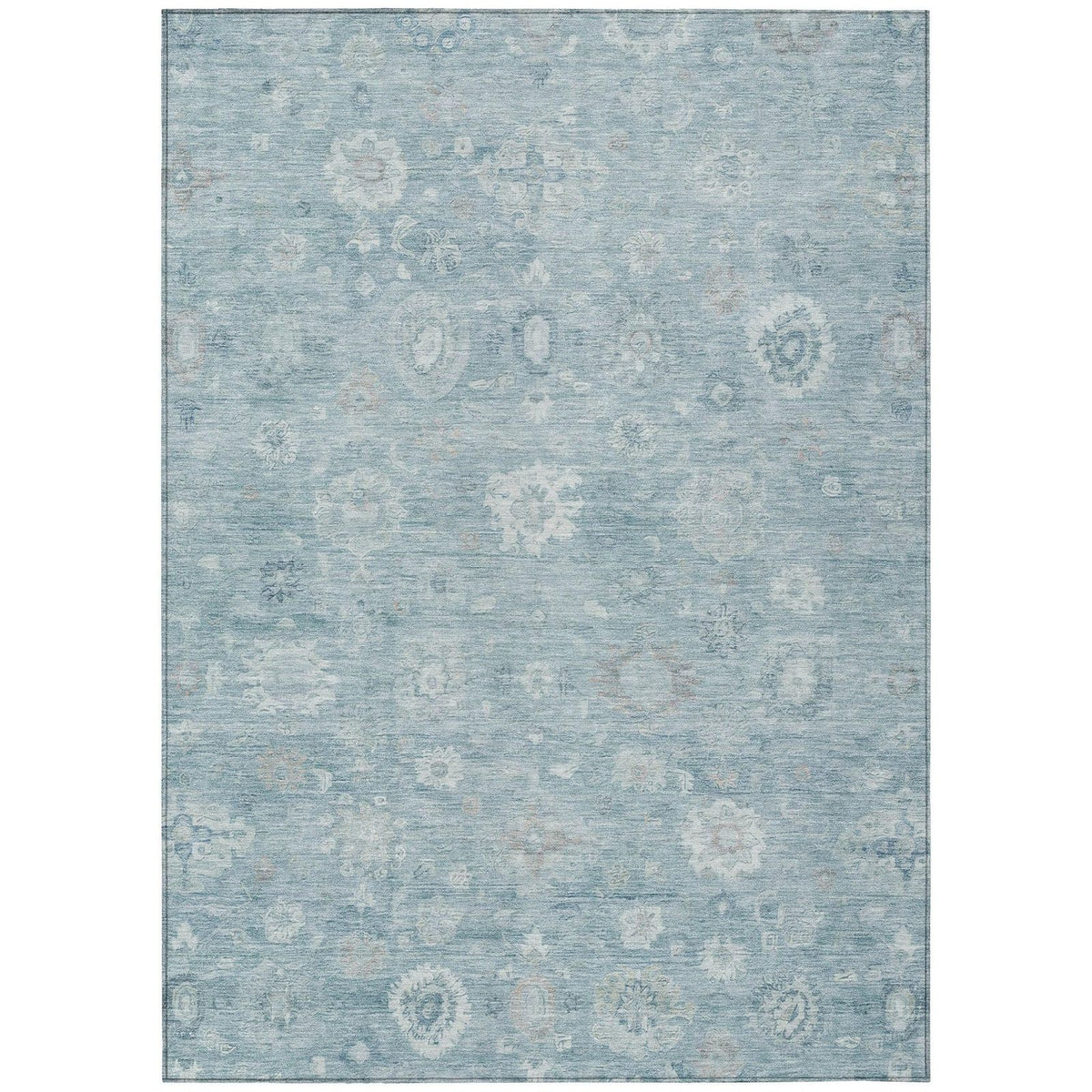 Addison Rugs Laeara Blue Washable Indoor-Outdoor Rug
