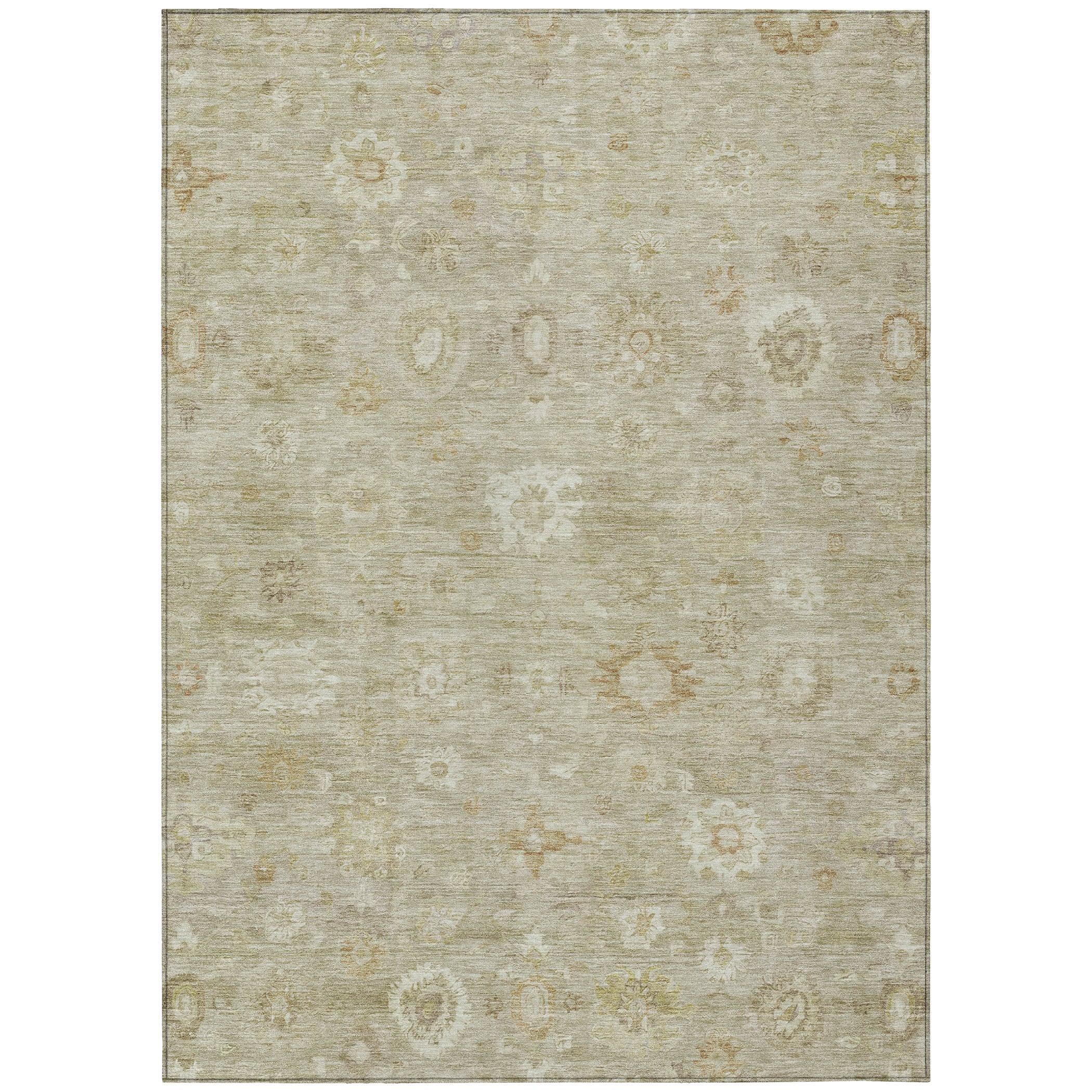 Addison Rugs Laeara Brown Washable Indoor-Outdoor Rug