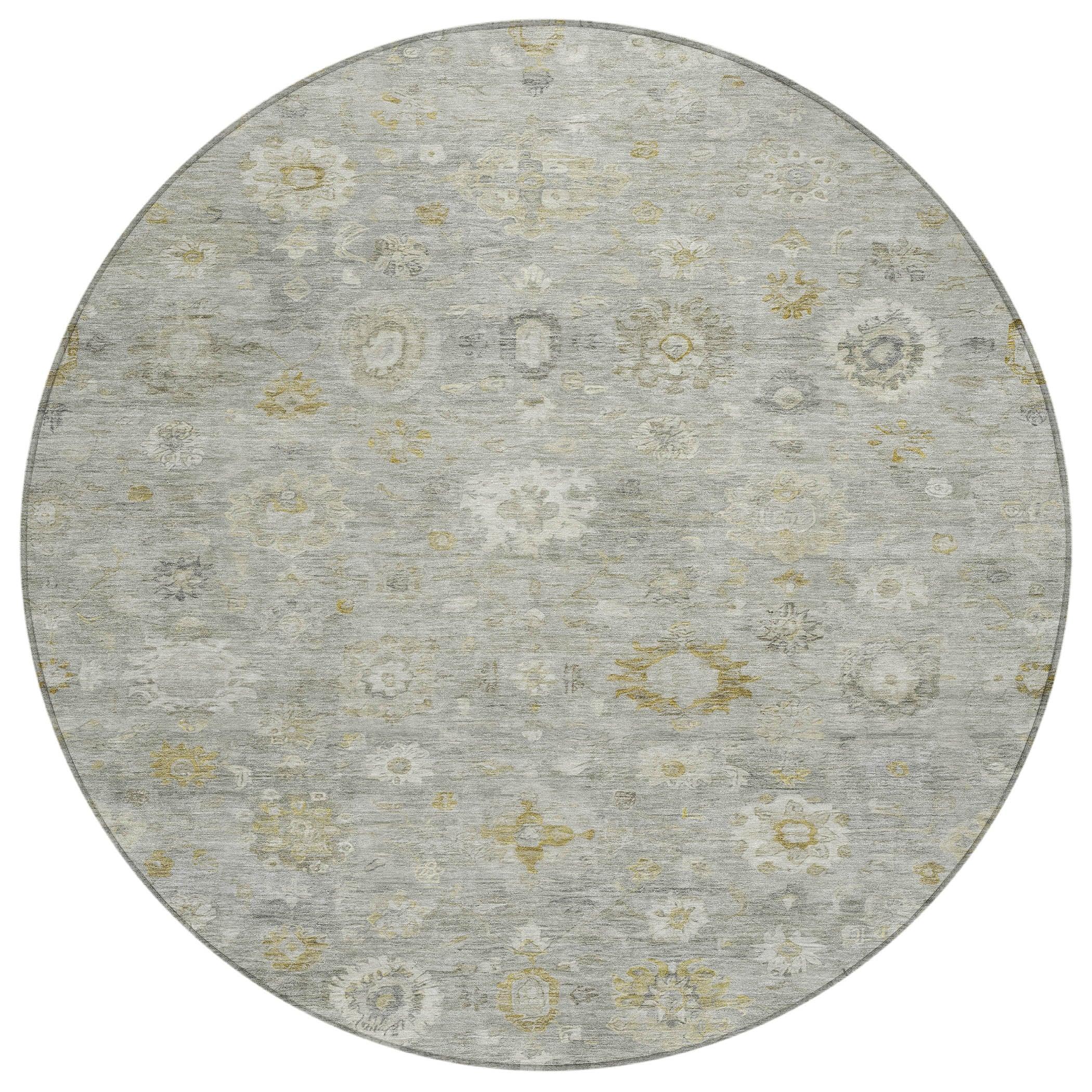 Addison Rugs Laeara Gray Washable Indoor-Outdoor Rug