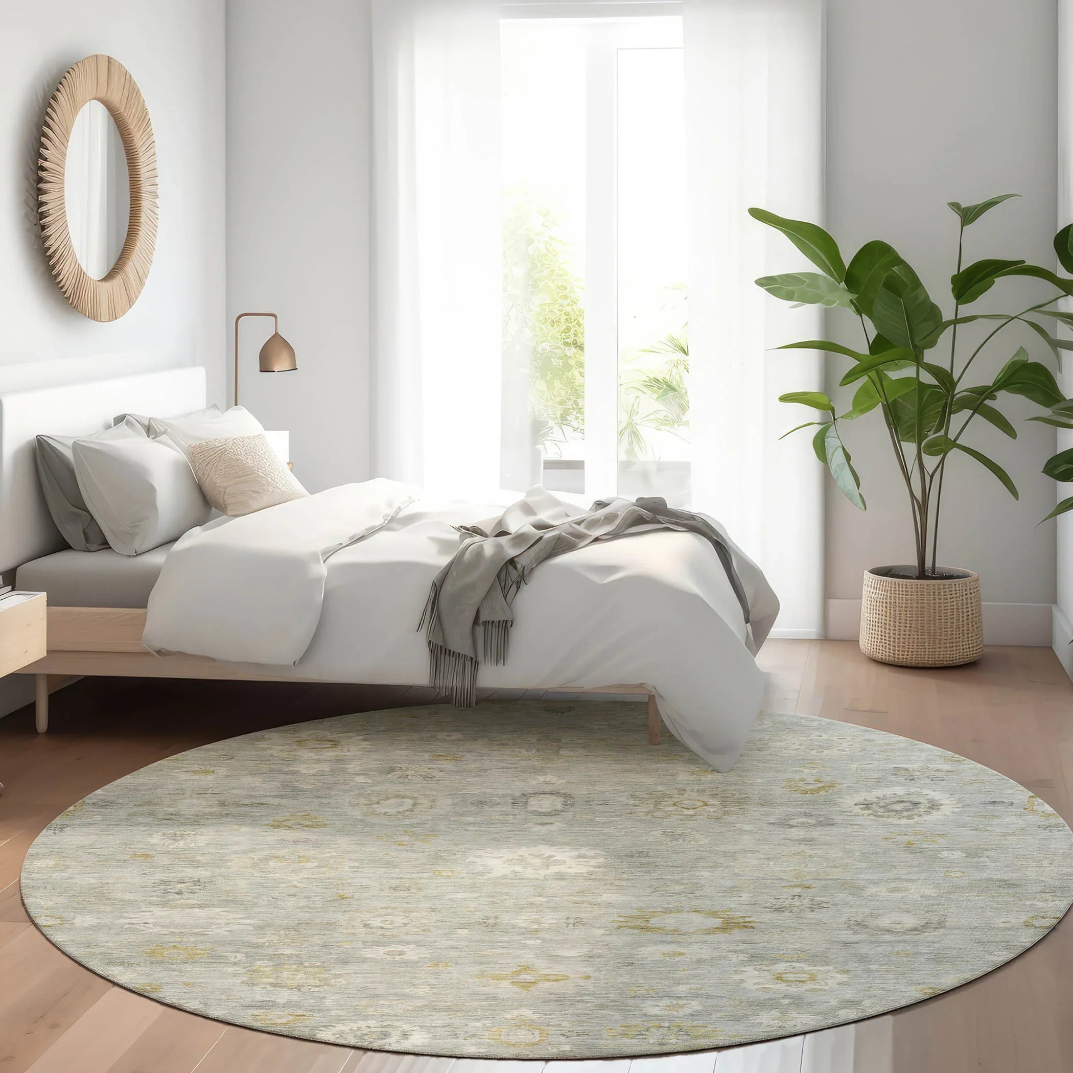 Addison Rugs Laeara Gray Washable Indoor-Outdoor Rug
