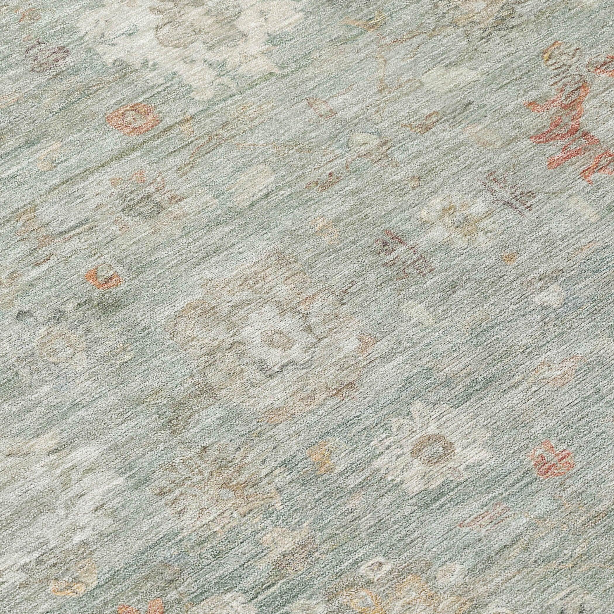 Addison Rugs Laeara Green Washable Indoor-Outdoor Rug