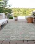 Addison Rugs Laeara Green Washable Indoor-Outdoor Rug