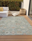 Addison Rugs Laeara Green Washable Indoor-Outdoor Rug