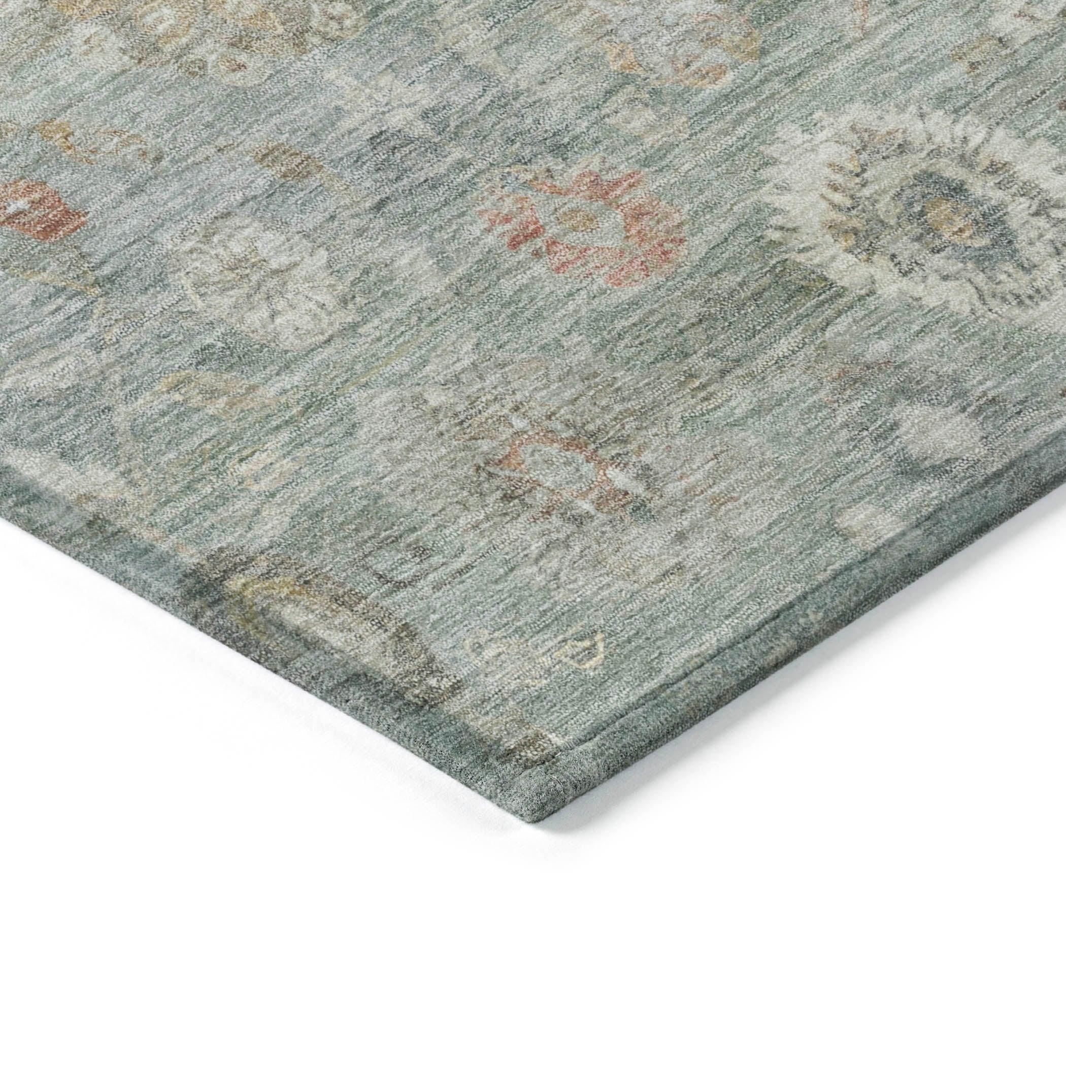 Addison Rugs Laeara Green Washable Indoor-Outdoor Rug