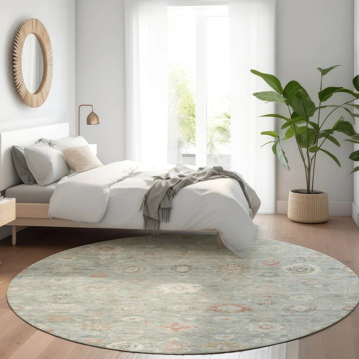 Addison Rugs Laeara Green Washable Indoor-Outdoor Rug