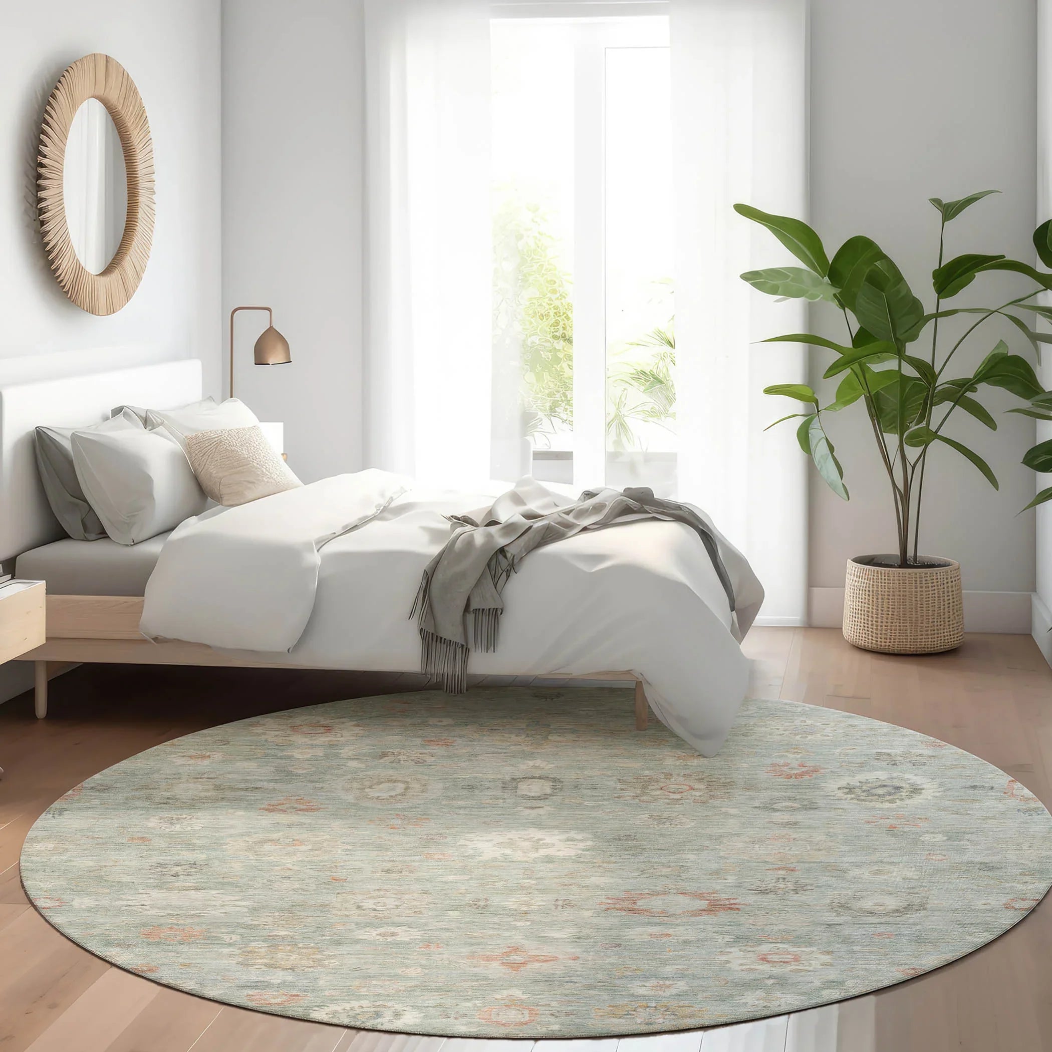 Addison Rugs Laeara Green Washable Indoor-Outdoor Rug