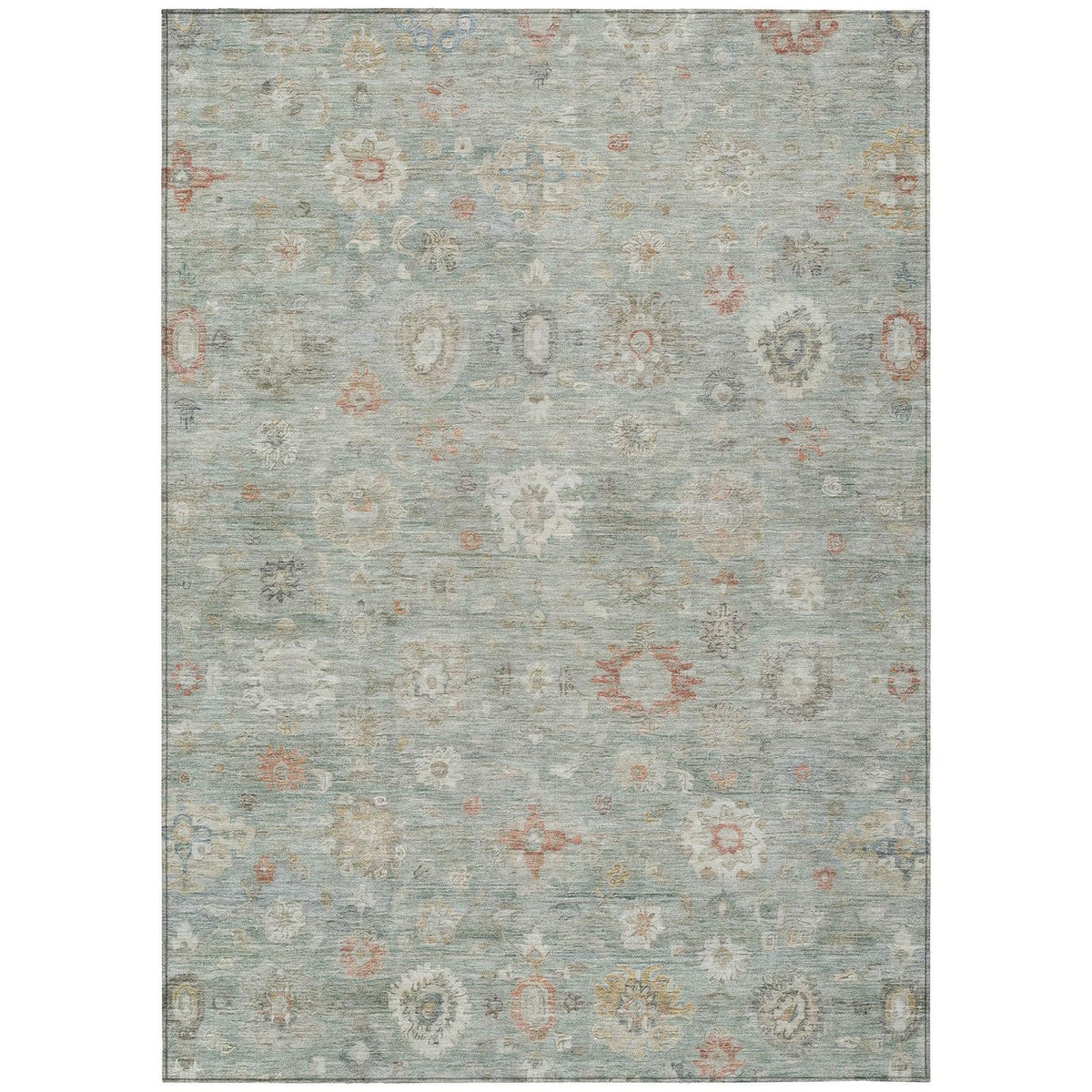 Addison Rugs Laeara Green Washable Indoor-Outdoor Rug