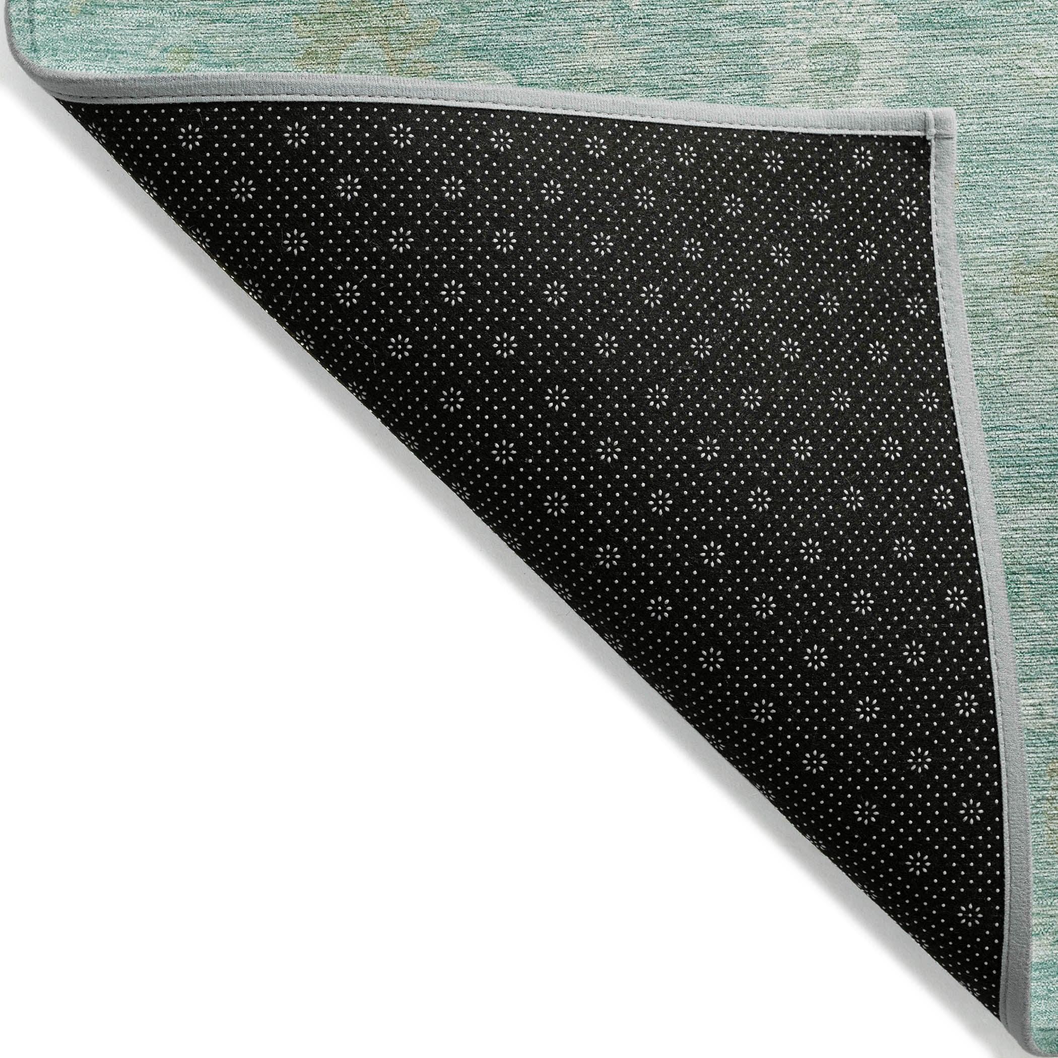 Addison Rugs Laeara Teal Washable Indoor-Outdoor Rug