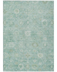 Addison Rugs Laeara Teal Washable Indoor-Outdoor Rug