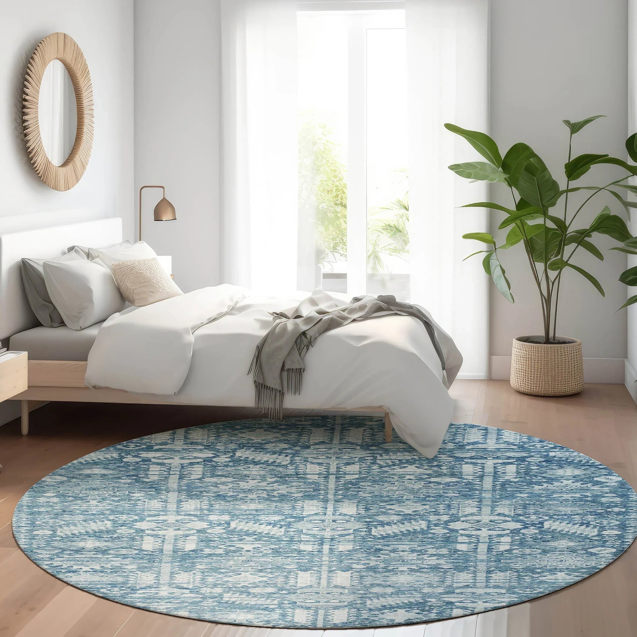 Addison Rugs Laearis Denim Washable Indoor-Outdoor Rug
