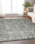 Addison Rugs Laearis Gray Washable Indoor-Outdoor Rug