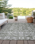 Addison Rugs Laearis Gray Washable Indoor-Outdoor Rug