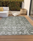 Addison Rugs Laearis Gray Washable Indoor-Outdoor Rug