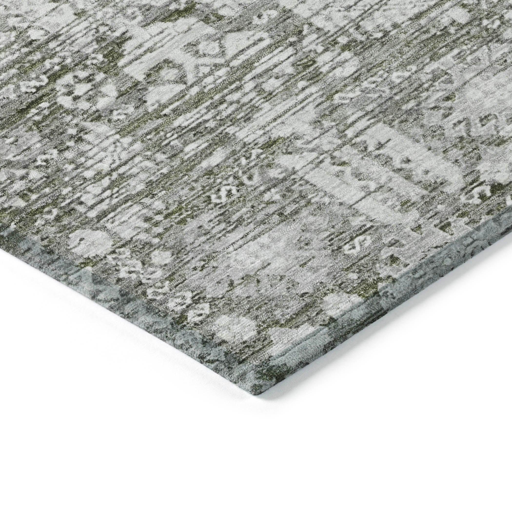 Addison Rugs Laearis Gray Washable Indoor-Outdoor Rug